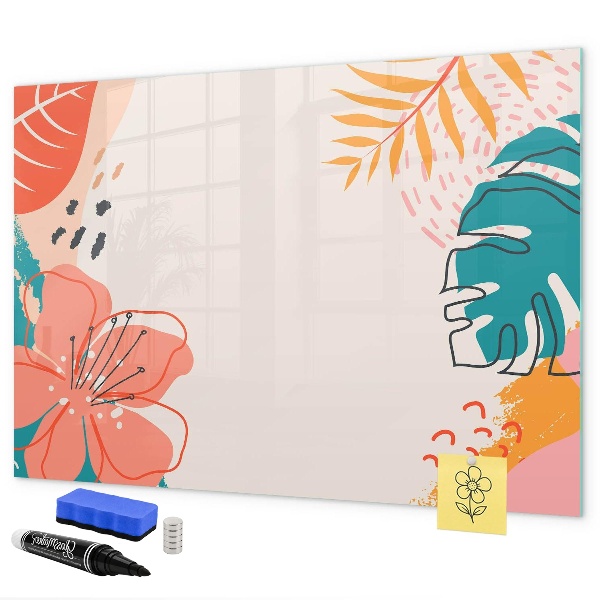 Pizarra magnética de pared con rotulador Tablero de recuerdos creativos