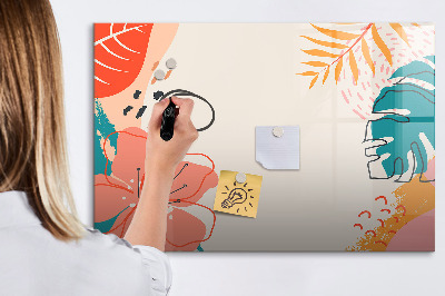 Pizarra magnética de pared con rotulador Tablero de recuerdos creativos
