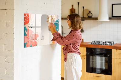 Pizarra magnética de pared con rotulador Tablero de recuerdos creativos