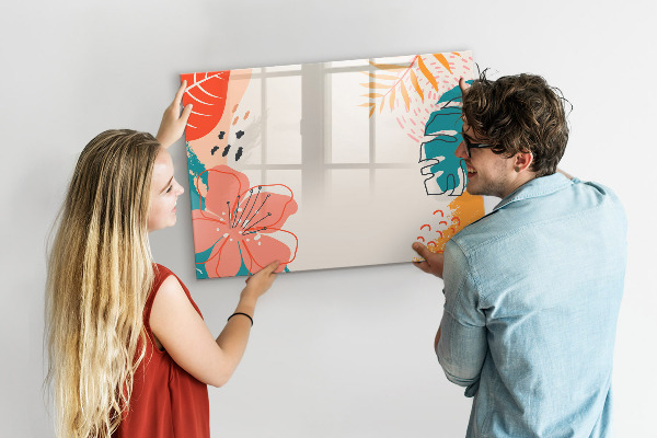 Pizarra magnética de pared con rotulador Tablero de recuerdos creativos