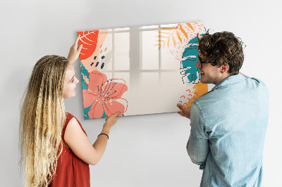 Pizarra magnética de pared con rotulador Tablero de recuerdos creativos