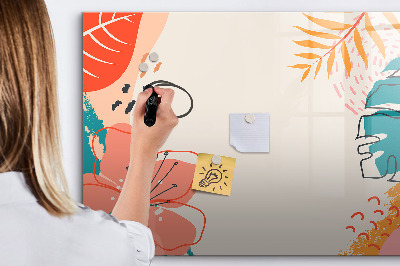 Pizarra magnética de pared con rotulador Tablero de recuerdos creativos