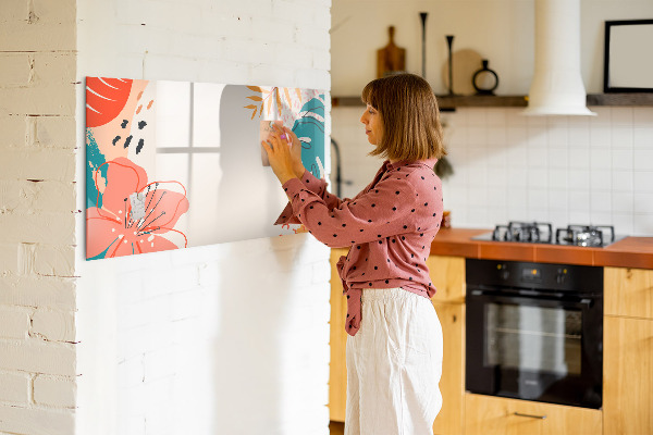 Pizarra magnética de pared con rotulador Tablero de recuerdos creativos