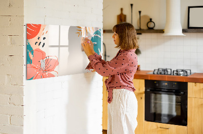 Pizarra magnética de pared con rotulador Tablero de recuerdos creativos