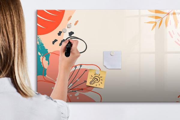 Pizarra magnética de pared con rotulador Tablero de recuerdos creativos