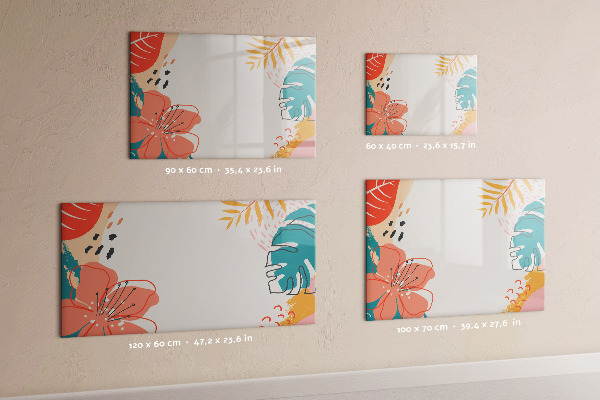 Pizarra magnética de pared con rotulador Tablero de recuerdos creativos