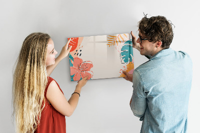 Pizarra magnética de pared con rotulador Tablero de recuerdos creativos