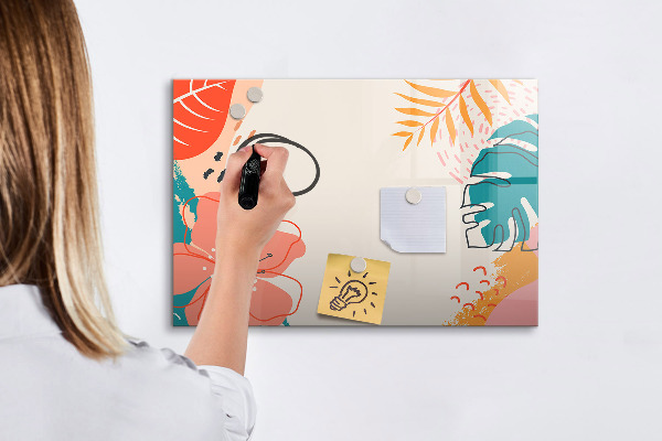 Pizarra magnética de pared con rotulador Tablero de recuerdos creativos