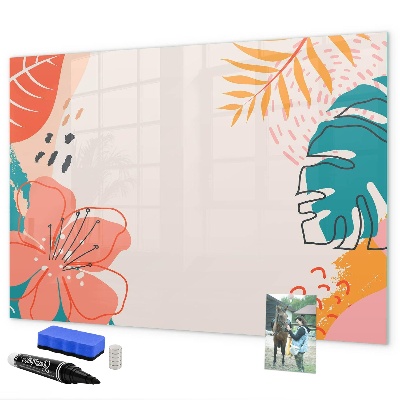 Pizarra magnética de pared con rotulador Tablero de recuerdos creativos