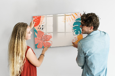 Pizarra magnética de pared con rotulador Tablero de recuerdos creativos