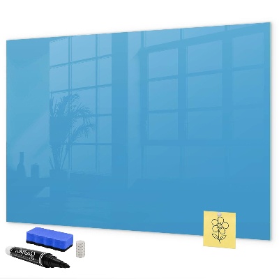Pizarra magnética de pared con rotulador Un tablero colorido para notas y fotos.