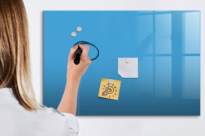 Pizarra magnética de pared con rotulador Un tablero colorido para notas y fotos.