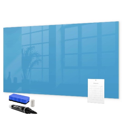 Pizarra magnética de pared con rotulador Un tablero colorido para notas y fotos.
