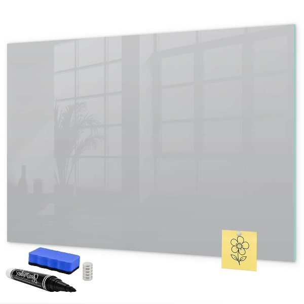 Pizarra magnética de pared con rotulador Un práctico tablero para notas y fotos.