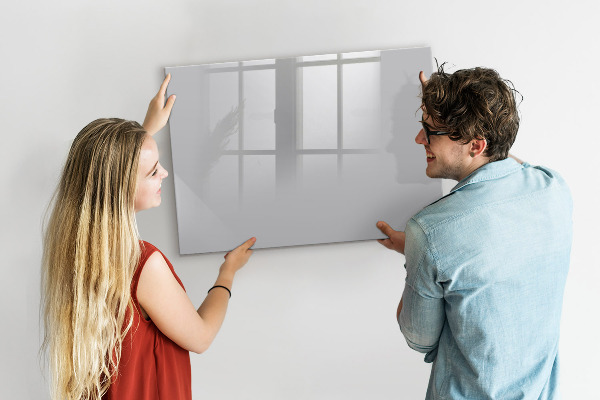 Pizarra magnética de pared con rotulador Un práctico tablero para notas y fotos.