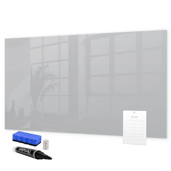 Pizarra magnética de pared con rotulador Un práctico tablero para notas y fotos.