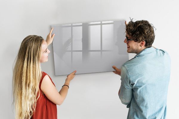 Pizarra magnética de pared con rotulador Un práctico tablero para notas y fotos.