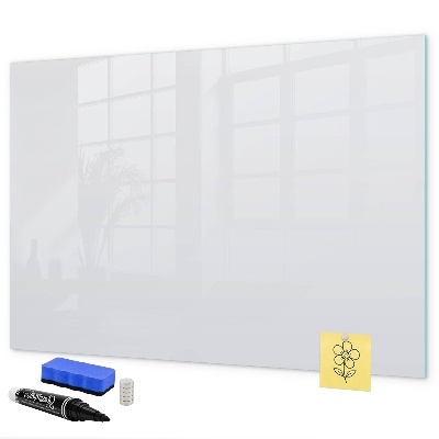 Pizarra borrable de cristal con imanes Un práctico tablero para notas y fotos.