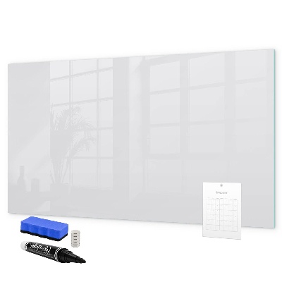 Pizarra borrable de cristal con imanes Un práctico tablero para notas y fotos.