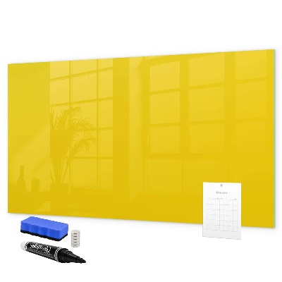 Pizarra magnética de pared con rotulador Un tablero colorido para notas y fotos.