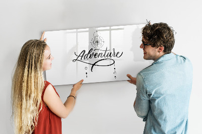 Pizarra magnética de pared con rotulador Tablero moderno para fotos y notas.