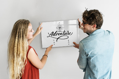 Pizarra magnética de pared con rotulador Tablero moderno para fotos y notas.