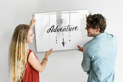 Pizarra borrable de cristal con imanes Tablero creativo para presentar recuerdos