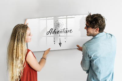 Pizarra borrable de cristal con imanes Tablero creativo para presentar recuerdos