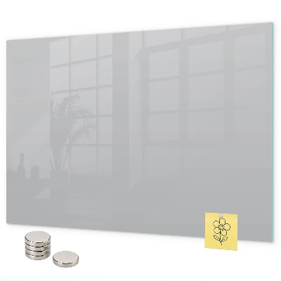 Pizarra magnética de cristal Color gris claro