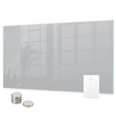 Pizarra magnética de cristal Color gris claro