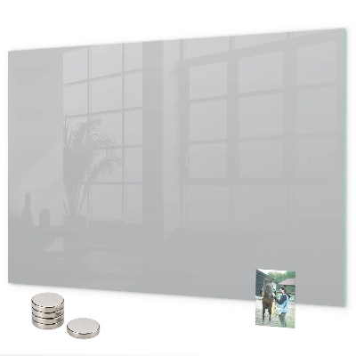 Pizarra magnética de cristal Color gris claro