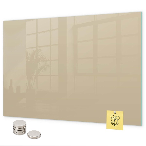 Pizarra magnética de cristal Color beige