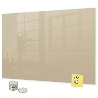 Pizarra magnética de cristal Color beige