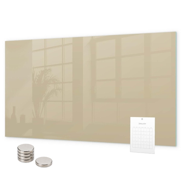 Pizarra magnética de cristal Color beige