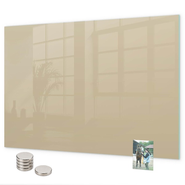 Pizarra magnética de cristal Color beige
