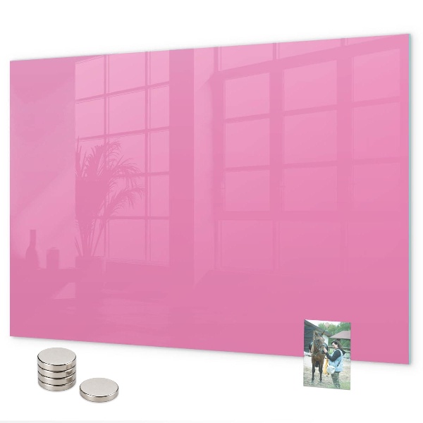 Pizarra magnética de cristal Rosa