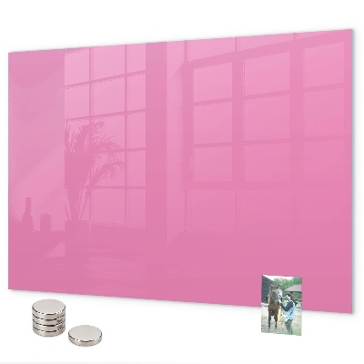 Pizarra magnética de cristal Rosa