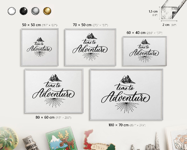 Pizarra para imanes de viajes en color plata El viaje del descubrimiento