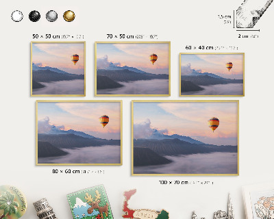 Pizarra magnética de pared en color oro Viaje por el cielo