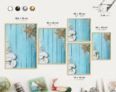 Tablero para imanes decorativo con marco dorado Descanso de vacaciones
