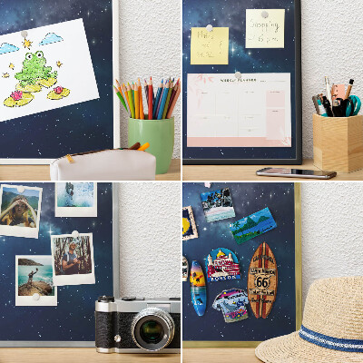 Pizarra magnética de pared en color oro Espacio estelar