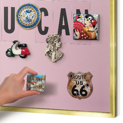 Pizarra magnética de pared en color oro Motivación cada día