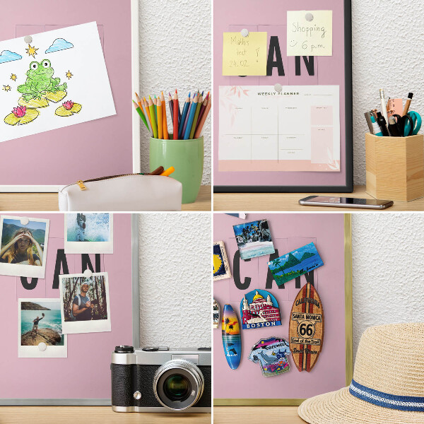 Pizarra magnética de pared en color oro Motivación cada día