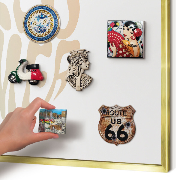 Pizarra magnética de pared en color oro Hola verano