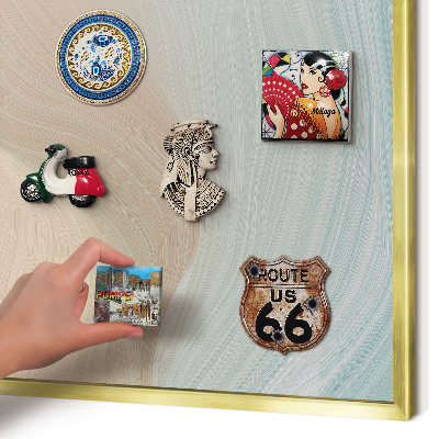 Pizarra magnética de pared en color oro Remolino pastel