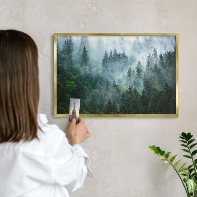 Pizarra magnética de pared en color oro Bosque misterioso