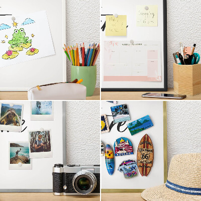 Pizarra magnética de pared en color oro Tema de aventuras