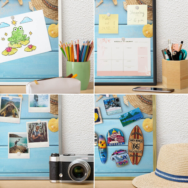 Pizarra magnética de pared en color oro Ambiente playero