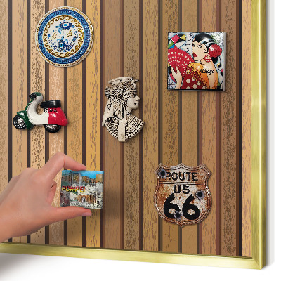 Tablero para imanes decorativo con marco dorado Cinturones térmicos