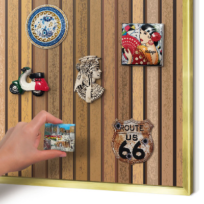 Tablero para imanes decorativo con marco dorado Cinturones térmicos